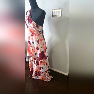 Floral Asymmetrical Dress
